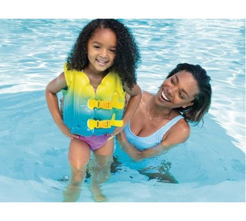 Надувний дитячий жилет для плавання Intex 59663 41 см х 30 см, 3-5 років