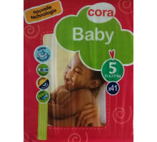Подгузники Cora Baby 5 (11-25 кг) 41 шт