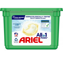 Гелеві капсули для прання Ariel Pods Sensitive skin 14 шт (ціна за 1 шт)