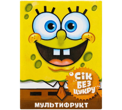 Сок без сахара Sponge Bob Мультифрукт 200 мл