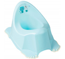 Горщик дитячий TEGA PО-062-101 Пес і Кіт з протиковзною гумою музичний блакитний