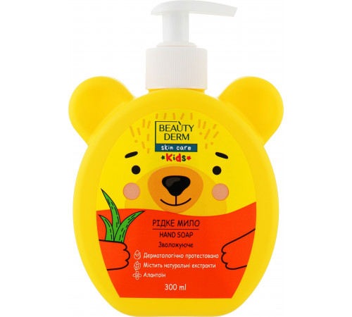 Жидкое детское мыло Beautyderm Kids с экстрактом Алое дозатор 300 мл