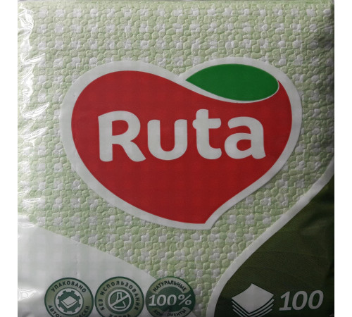 Серветка Ruta  зелена 100 листів