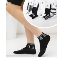 Шкарпетки жіночі Fendi BY657-4 короткі розмір 37-41