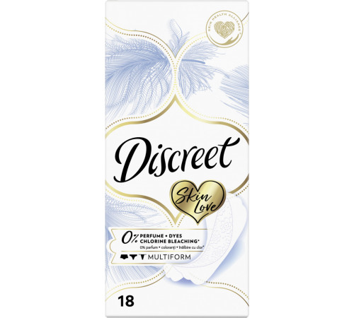 Ежедневные гигиенические прокладки Discreet Skin Love multiform 18 шт