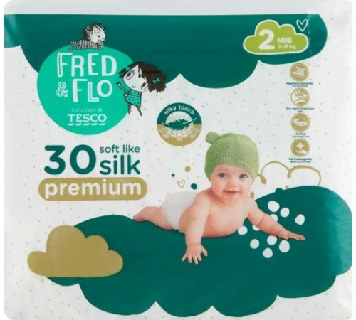 Підгузники Fred&Flo Premium 2 (3-6 кг) 30 шт