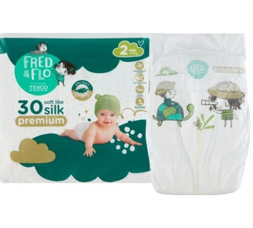 Підгузники Fred&Flo Premium 2 (3-6 кг) 30 шт