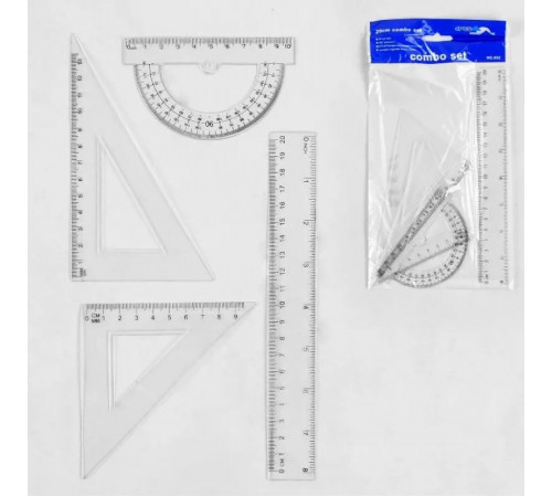 Набір канцелярський 002 Combo 20 см 4 предмети