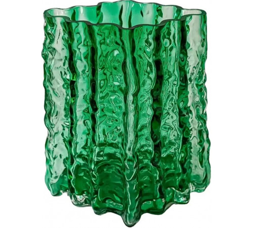Ваза скляна Vittora VT-V-0004 Сапфір зелена 20.5 см