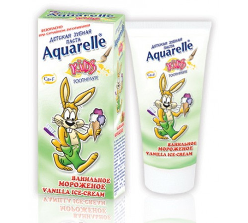 Зубна паста для дітей Aquarelle Kids Ванільне Морозиво 50 мл