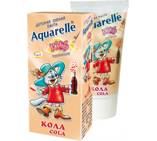 Зубная паста для детей Aquarelle Kids Кола 50 мл