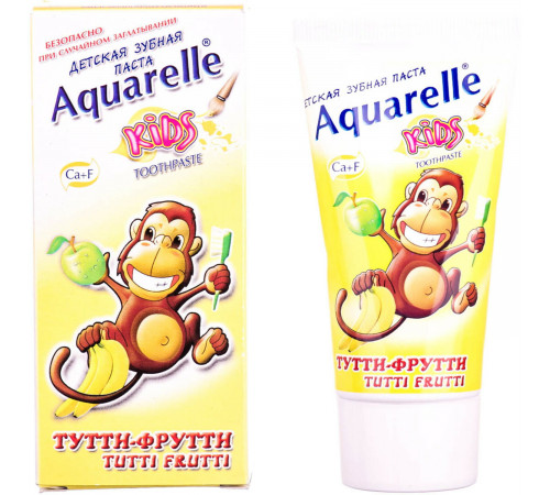 Зубна паста для дітей Aquarelle Kids Тутті-Фрутті 50 мл