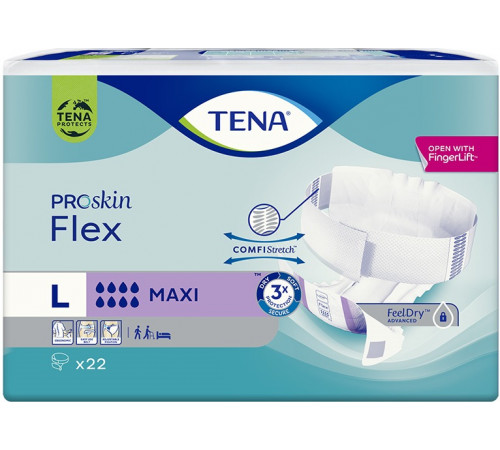 Подгузники для взрослых Tena Proskin Flex L 8 к 22 шт
