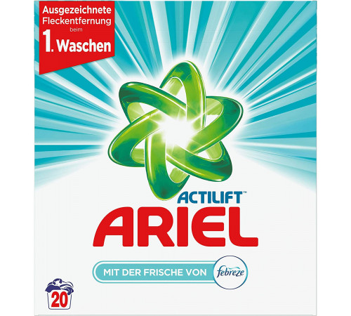 Стиральный порошок Ariel Febreze 1.3 кг коробка