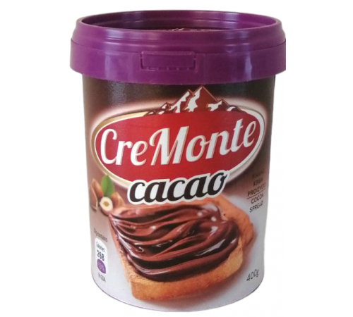 Паста горіхово-шоколадна CreMonte Cacao 400 г