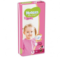 Подгузники детские Huggies Ultra Comfort 5, 12-22 кг 64 шт для девочек Giga Pack