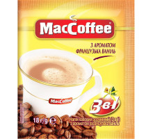 Напиток кофейный растворимый MacCoffee 3в1 Французская ваниль 18 г