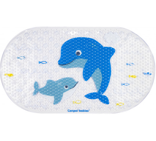 Антискользящий коврик для купания малыша Canpol Babies 80/001 силиконовый 69 х 38 см