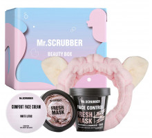 Подарочный набор женский Mr.Scrubber Fresh & Comfort (маска для лица 150 г + крем для лица 30 мл + повязка для волос)