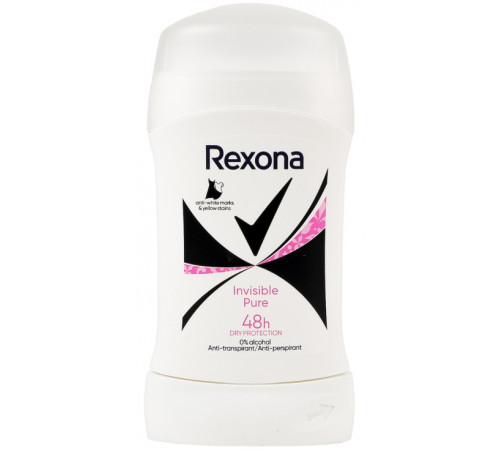 Антиперспірант стік Rexona жіночий  Invisible Pure 50 мл