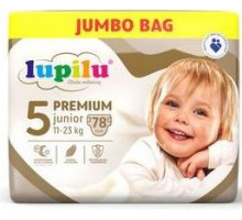 Подгузники Lupilu Premium Jumbo Bag 5 (11-23 кг) 78 шт