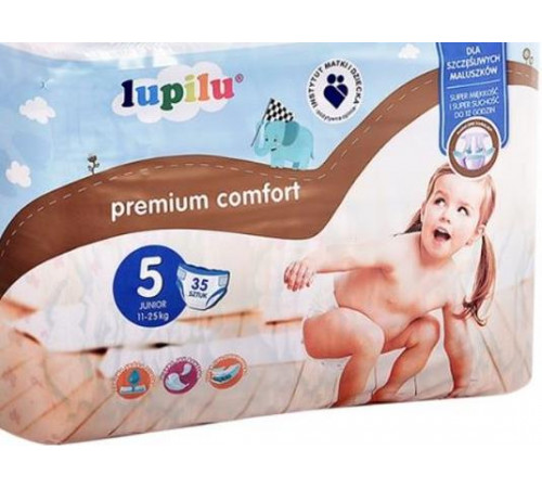 Підгузники Lupilu Рremium & Сomfort 5 (11-23 кг) 35 шт