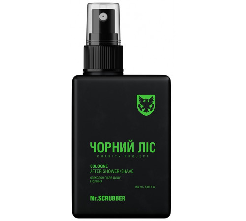 Одеколон після душу і гоління Mr.Scrubber Чорний ліс 100 мл