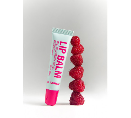 Бальзам для губ Mr.Scrubber з ароматом м'ятно-малинового еклеру 10 мл