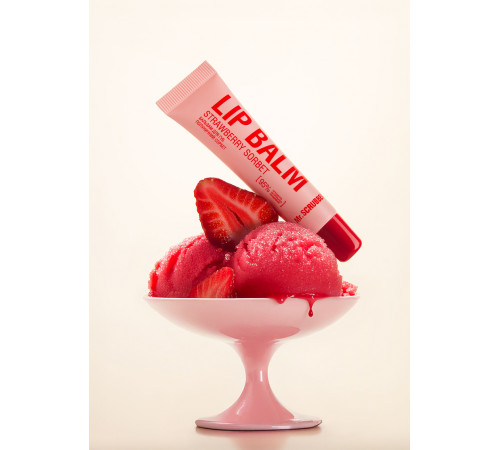 Бальзам для губ Mr.Scrubber з ароматом полуничного сорбету 10 мл