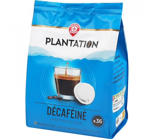 Кофе в капсулах без кофеина Plantation Decafeine 36 шт 250 г