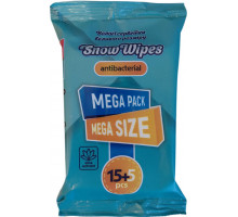 Серветка волога Snow wipes антибактеріальні з екстрактом алое 15+5 шт