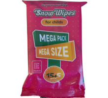Серветка волога Snow wipes Дитячі з Д-пантенолом та вітаміном Е 15+5 шт