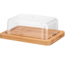 Маслянка Ardesto AR0918 Midori з бамбуку та пластику 19х12.5х6 см