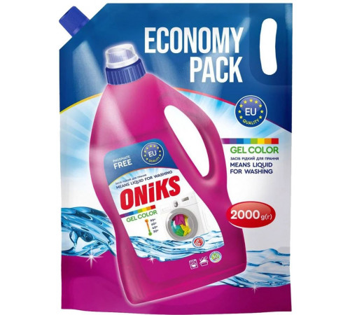 Гель для прання Oniks Color дой-пак 2000 г 50 циклів прання