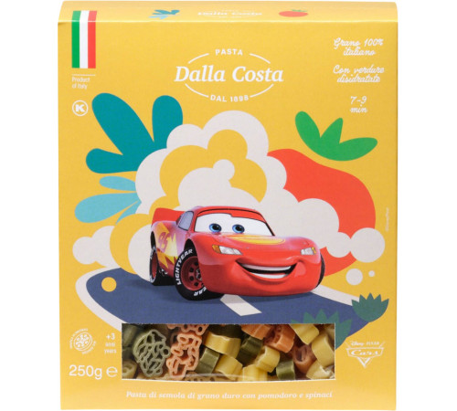 Макарони Dalla Costa Disney Cars 250 г