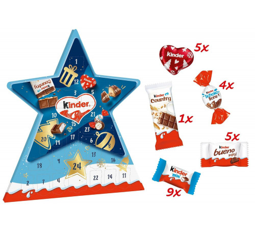 Адвент-календар Kinder Зірка 149 г