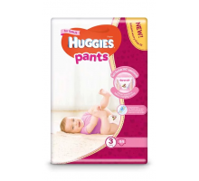 Підгузники-трусики дитячі Huggies Pants Box (3) 6-11 44 шт для дівчаток