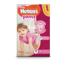Підгузники-трусики дитячі Huggies Pants Box (4) 9-14 36 шт для дівчаток