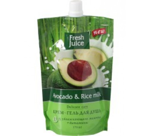 Гель для душу Fresh Juice 170 мл Avocado-Rice milk