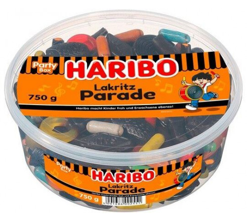 Желейки Haribo Lakritz Parade 750 г Желейки Haribo Lakritz Parade 750 г