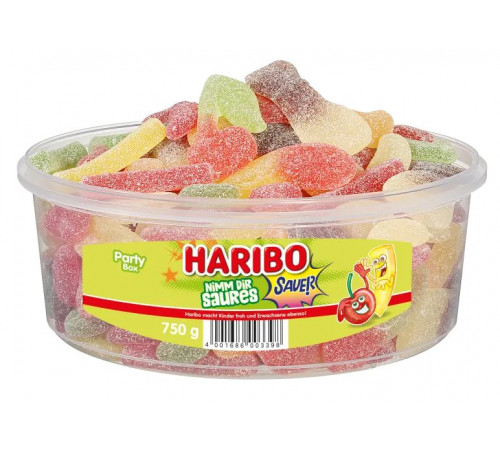 Желейки Haribo Saures 750 г Желейки Haribo Saures 750 г