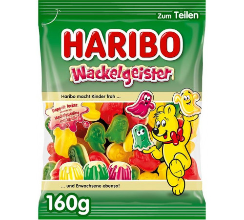 Желейки Haribo Wackelgeister 160 г Желейки Haribo Wackelgeister 160 г