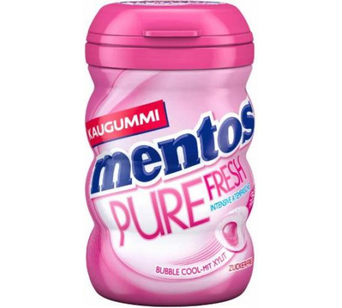 Жевательная резинка Mentos Pure Fresh Bubble Cool 35 шт в банке Жевательная резинка Mentos Pure Fresh Bubble Cool 35 шт в банке