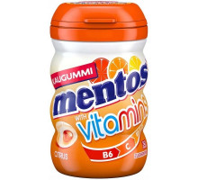 Жевательная резинка Mentos Vitamins Citrus 32 шт в банке
