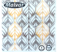 Серветка Malvar Абстракція 30х30 см 2-ох шарова 40 шт