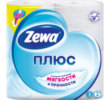 Туалетний папір Zewa Плюс 2 шари Білий 4 рулони
