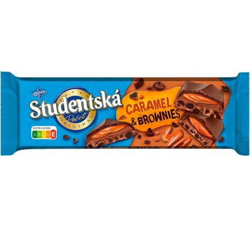 Шоколад Studentska Caramel & Brownies 240 г