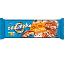 Шоколад Studentska Caramel & Cookies 240 г