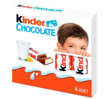 Молочный шоколадный батончик Kinder Chocolate 4 штуки 50 г