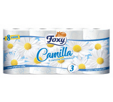 Туалетний папір Foxy Camilla 3 шари 8 шт